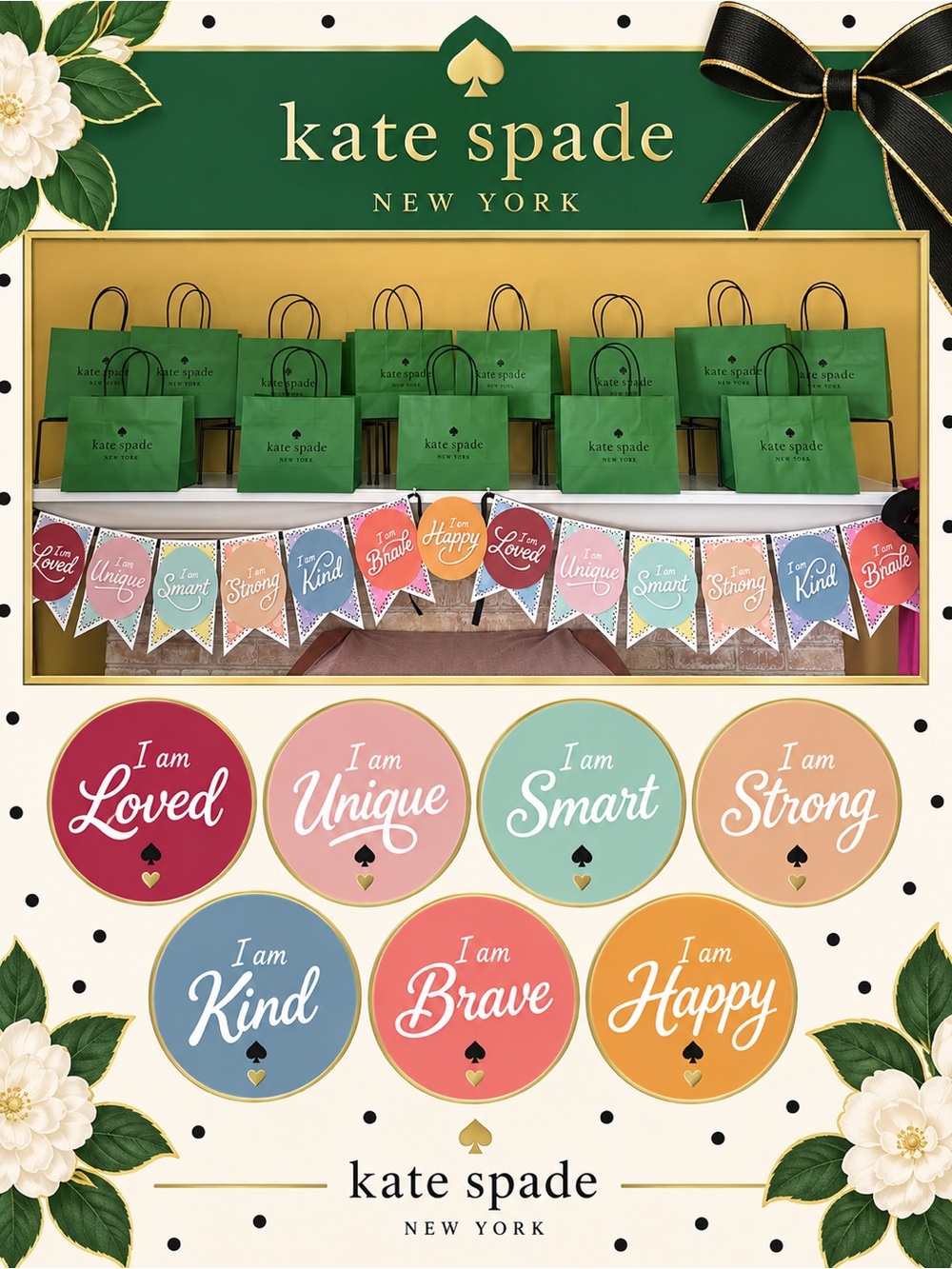 Kind people change the world! Kate Spade game